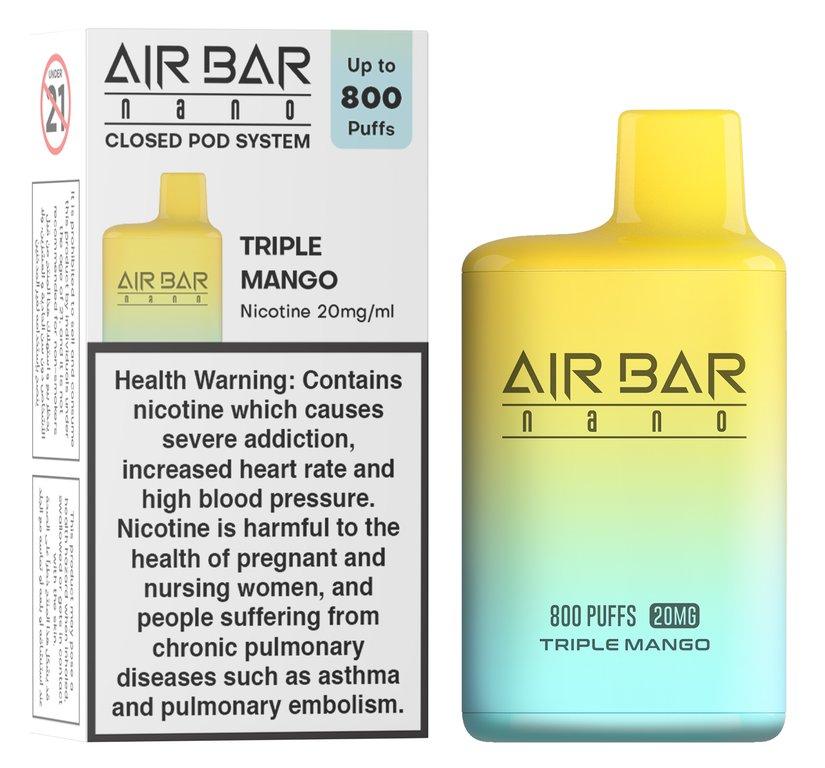 Air Bar Triple Mango 20 mg 800 Puffs