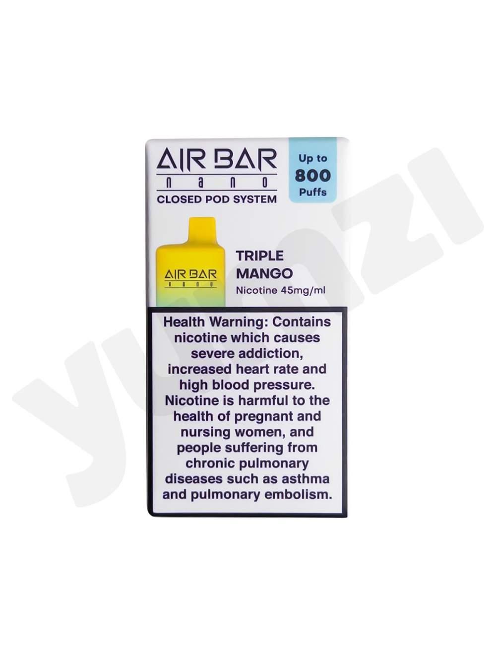Air Bar Triple Mango 45 mg 800 Puffs