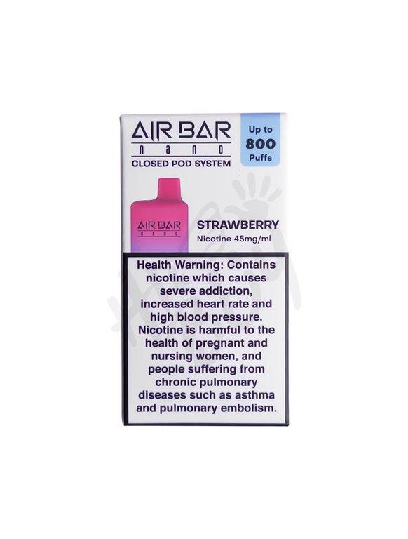 Air Bar Strawberry 45 mg 800 Puffs