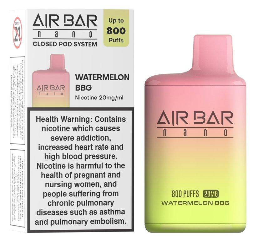 Air Bar Watermelon BBG 20 mg 800 Puffs