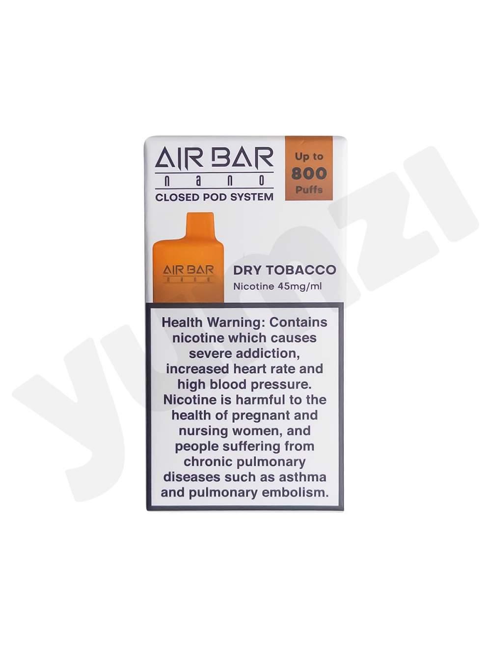 Air Bar Tobacco 45 mg 800 Puffs